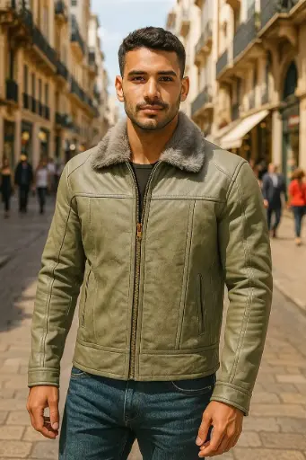 vintage aviator style jacket